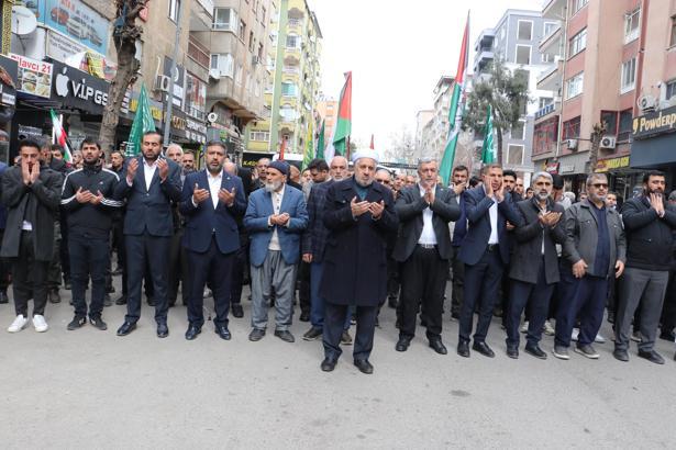 Diyarbakır’da İsrail ve ABD protestosu