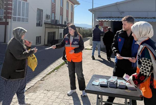 Gaziantep'te depremzedeler bilgilendirildi