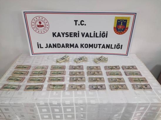 Kayseri’de sahte 192 bin 250 dolar ele geçirildi