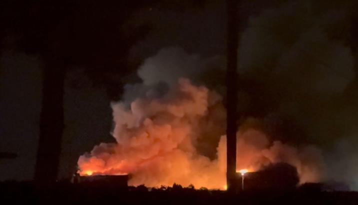 Osmaniye'de tavuk kesimhanesinde yangın