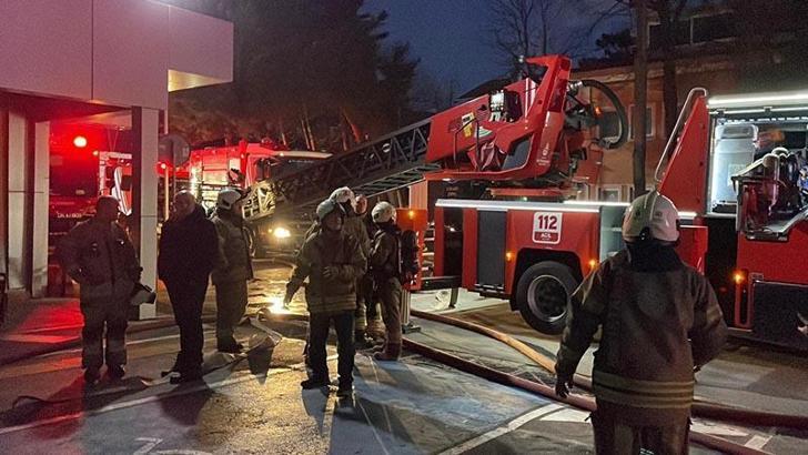 Sarıyer'de Baltalimanı Kemik Hastanesi’nde çıkan yangın söndürüldü