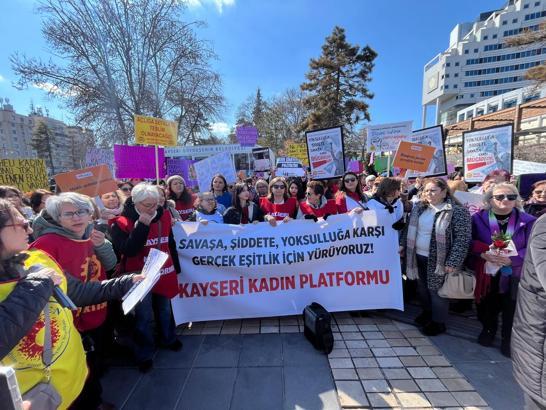 Kayseri Kadın Platformu'ndan Kadınlar Günü açıklaması