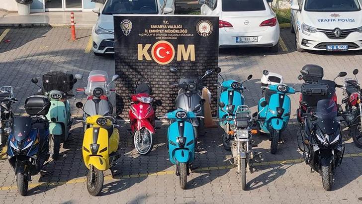 Sakarya merkezli 19 ilde motosiklet operasyonu