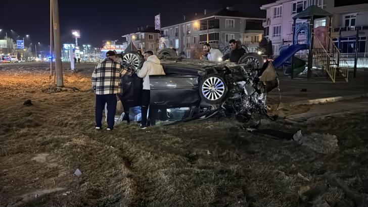 Kütahya’da takla atan otomobilin sürücüsü yaralandı