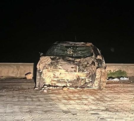 Mazıdağı’nda otomobil takla attı: 2 yaralı