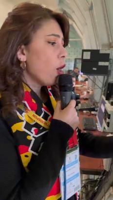 Zecorner Kayserispor-Trabzonspor maçında kadın taraftar anons yaptı