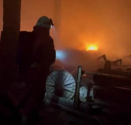 Kahramanmaraş’ta çırçır fabrikası yandı