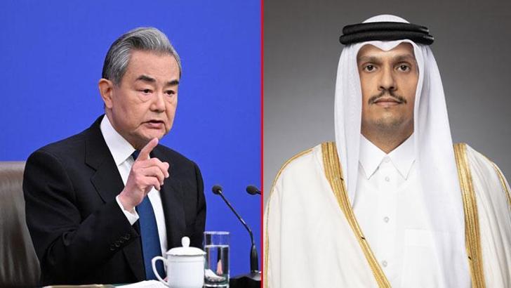 Çin Dışişleri Bakanı Wang, Katarlı mevkidaşı Al Sani ile telefonda görüştü