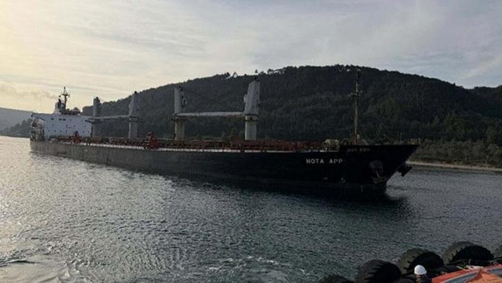 Çanakkale Boğazı’nda makine arızası yapan dökme yük gemisi karaya oturdu