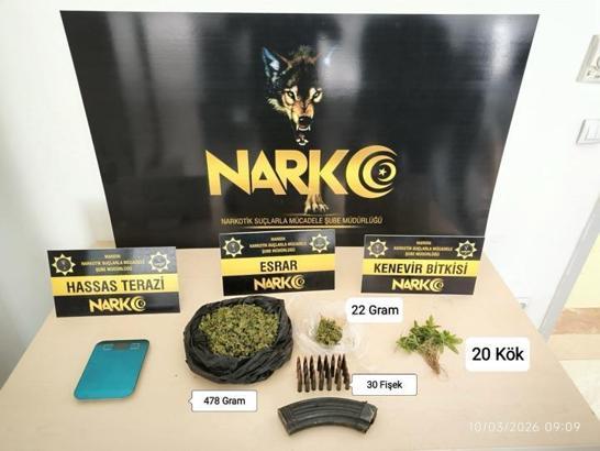 Mardin'de uyuşturucu operasyonu: 2 gözaltı