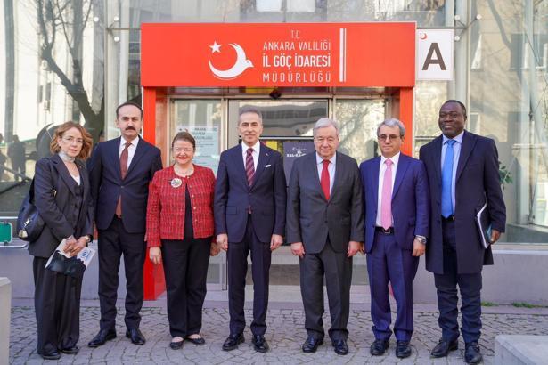 Birleşmiş Milletler Genel Sekreteri Guterres, Ankara İl Göç İdaresi Müdürlüğünü ziyaret etti