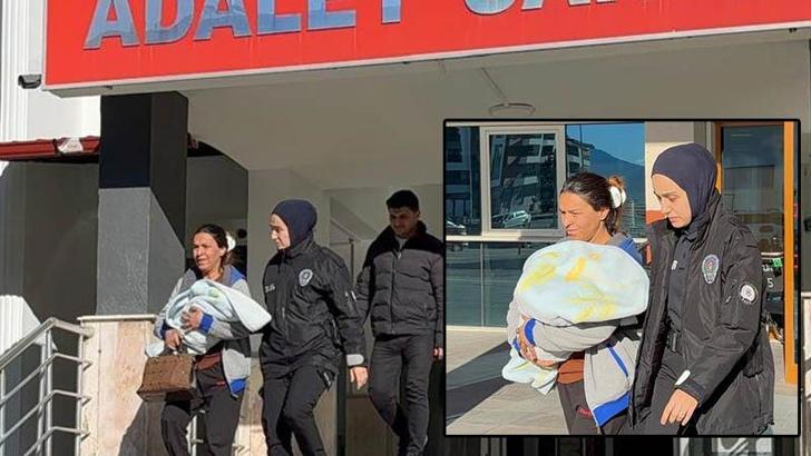 Bebeğinin bezinde uyuşturucu saklayan anne tutuklandı