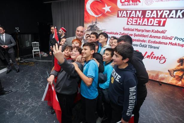 Canikli gençler ecdada mektup yazdı; dereceye girenlere ödüller verildi