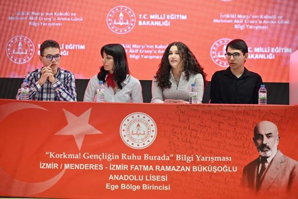 'Korkma! Gençliğin Ruhu Burada' bilgi yarışmasında Türkiye birinciliği İzmir'in oldu