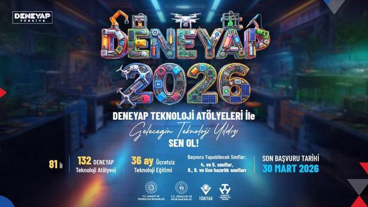 DENEYAP teknoloji atölyeleri, 'Geleceğin Teknoloji Yıldızları'nı arıyor