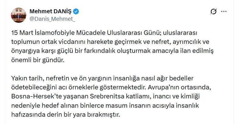 RTÜK Başkanı Daniş: İslamofobi ile mücadele, insanlığın ortak sorumluluğudur