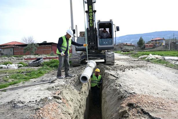 Selendi'de iki mahallede MASKİ'den altyapı çalışması
