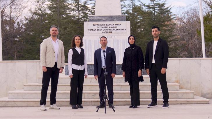 Aksaray’daki öğretmenlerden 'Geçilmedi Çanakkale' klibi