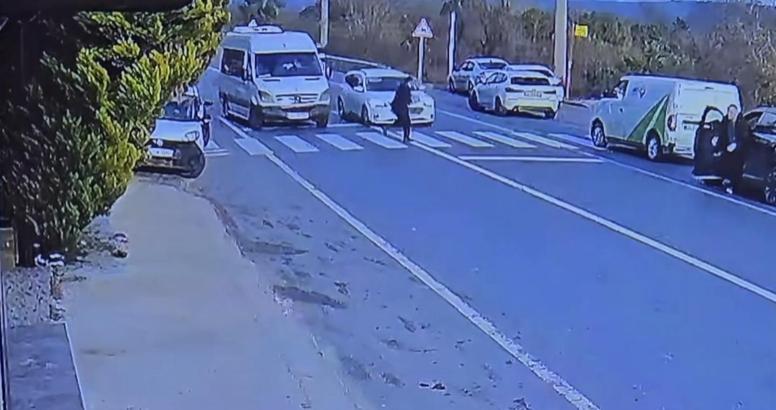 İstanbul- Beykoz’da yaya geçidinde kaza; hatalı sollama yapan otomobil yayaya çarptı