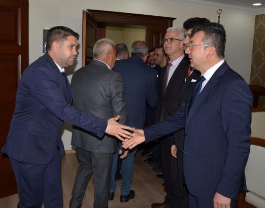 Serik'te protokol bayramlaşması yapıldı