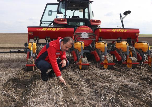 Edirne’de ayçiçeğinde verim artışına yönelik projede 2’nci yıl ekimi yapıldı