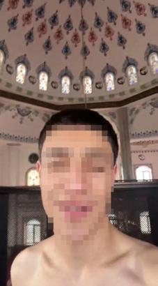 Camide yarı çıplak halde video çekip, sanal medyada paylaşan şüpheli yakalandı