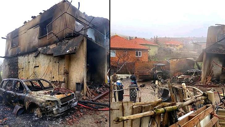 Ankara'da ev yangını; otomobil ve traktör kullanılmaz hale geldi