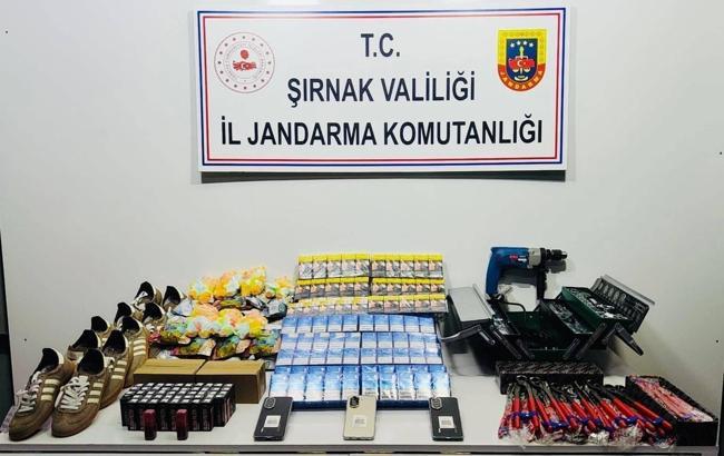 Şırnak’ta jandarmadan kaçakçılık operasyonu: 13 milyon tl’lik ürün ele geçirildi