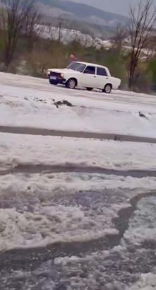 Muğla'da dolu yağışı