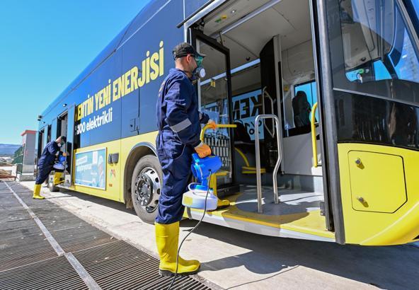 Toplu taşıma araçları hijyenik hale getiriliyor