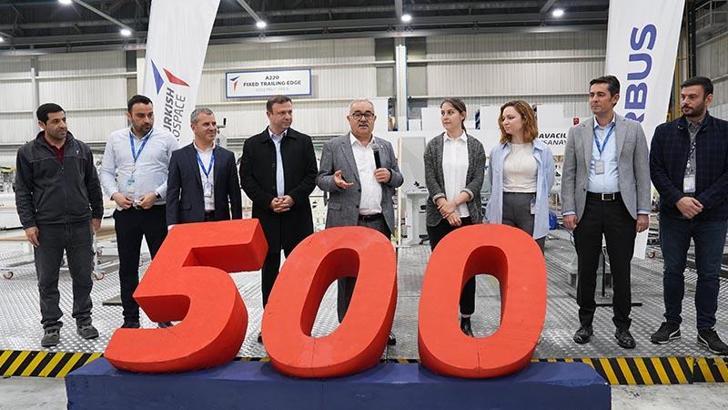 TUSAŞ, A220 programında 500'üncü teslimatını gerçekleştirdi