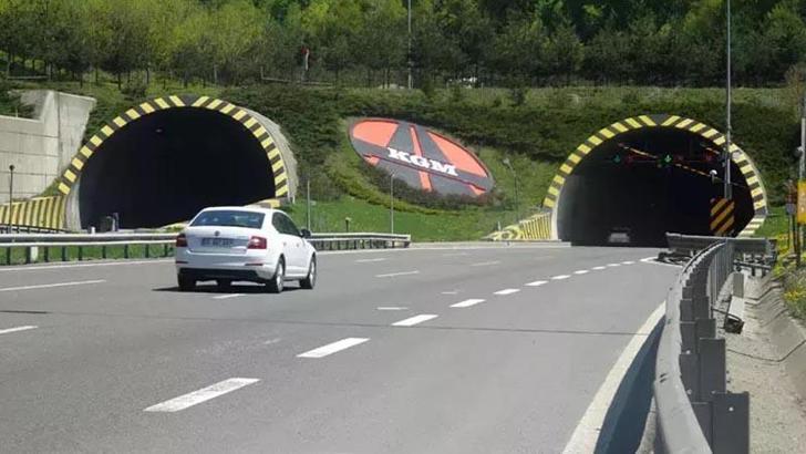 Bayram tatillinde Bolu Dağı Tüneli'nden 331 bin 321 araç geçti