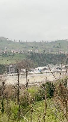 Rize'de gökyüzünde süzülen şahin sürüsü kamerada