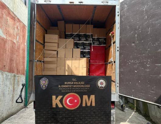 Bursa’da 6 milyon makaron ele geçirildi