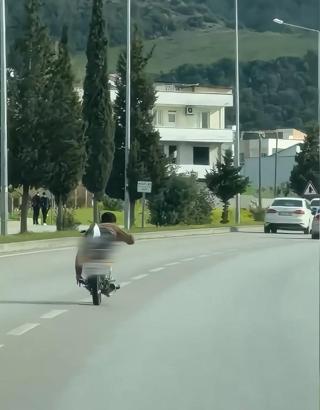 Osmaniye’de akrobatik hareketler yapan motosiklet sürücüsüne 128 bin 500 TL ceza