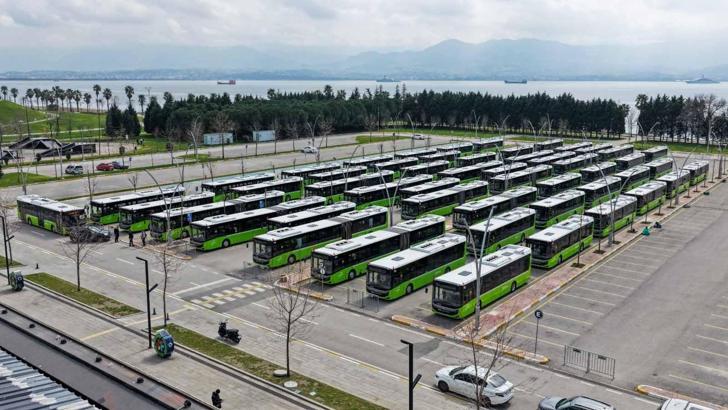 Kocaeli Büyükşehir Belediyesi, filosuna 4 ayda 123 otobüs dahil etti