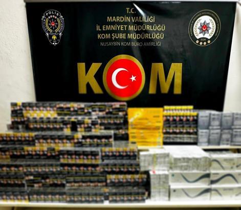 Mardin'de 4 bin 690 paket kaçak sigara ele geçirildi