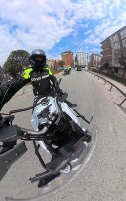 Bahçelievler'de yaralanan bebeği hastaye motosikletli zabıta yetiştirdi