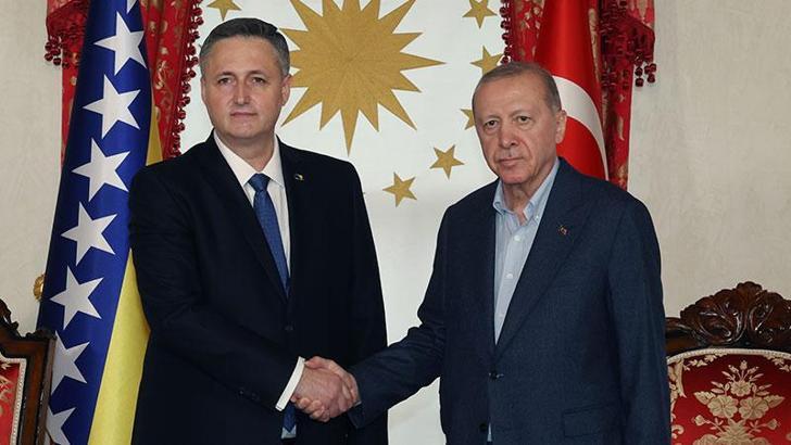 Cumhurbaşkanı Erdoğan, Bosna Hersek Devlet Başkanlığı Konseyi Başkanı Denis Beçiroviç'le görüştü