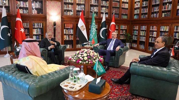 Bakan Fidan, ‘Türkiye-Mısır-Pakistan-Suudi Arabistan Dışişleri Bakanları Toplantısı’na katıldı