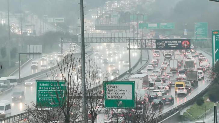 İstanbul'da trafik yoğunluğu