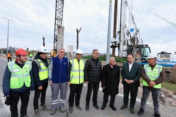 Başkan Büyükkılıç, Kartal Kavşağı’nda incelemelerde bulundu