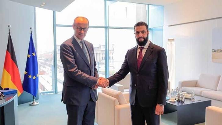 Suriye Cumhurbaşkanı Şara, Almanya Başbakanı Merz ile görüştü