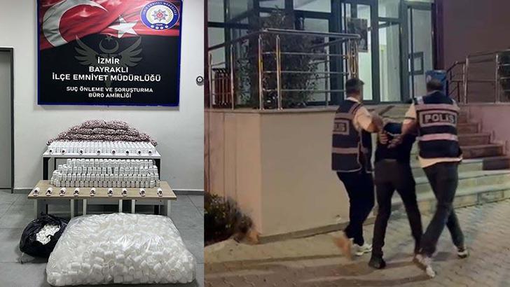 İzmir'de 80 bin 685 sentetik hap ele geçirildi