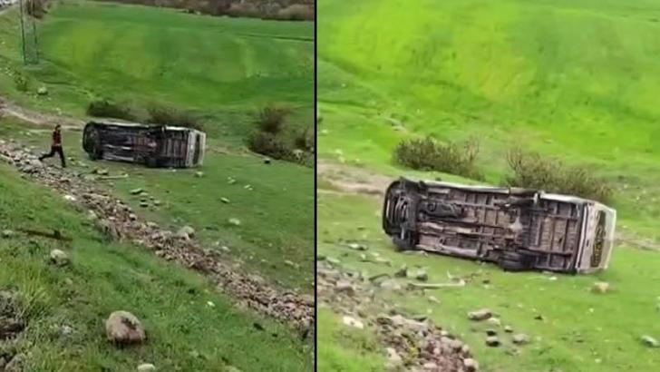 Şırnak’ta öğrenci servisi şarampole devrildi: 5 yaralı