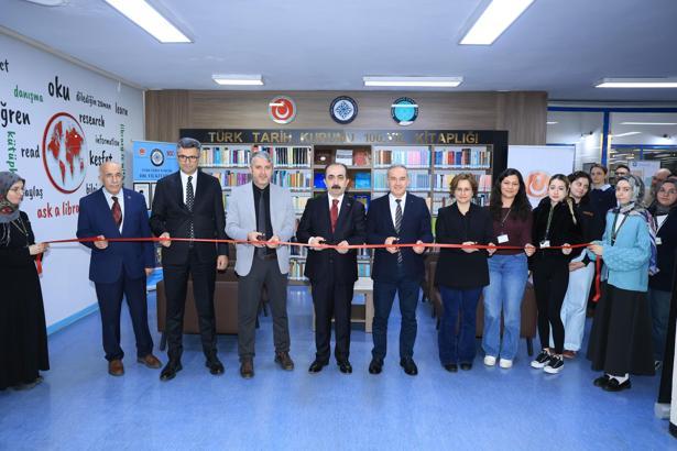 BUÜ’de 'Türk Tarih Kurumu 100’üncü Yıl Kitaplığı' hizmete açıldı
