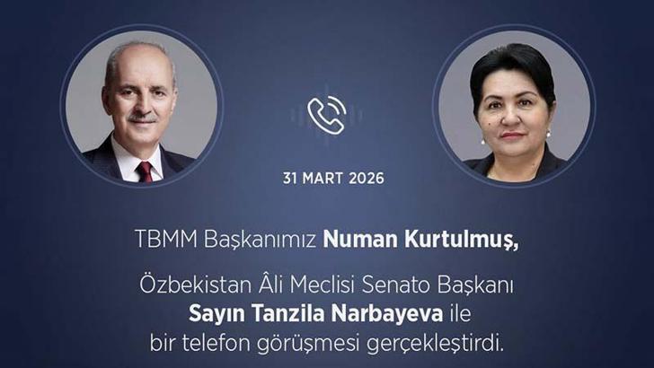 TBMM Başkanı Kurtulmuş, Özbek mevkidaşı Narbayeva ile görüştü