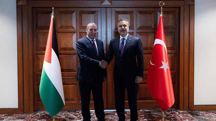 Bakan Fidan, Filistin Devlet Başkan Yardımcısı Şeyh ile görüştü