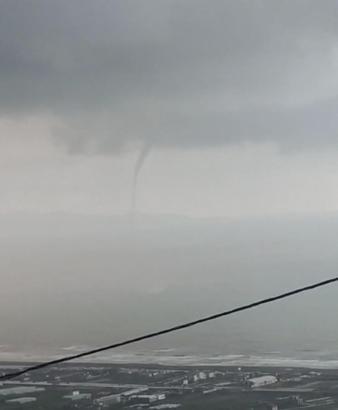 Samandağ açıklarında hortum