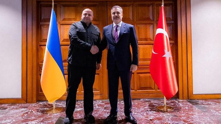 Bakan Fidan, Ukrayna Milli Güvenlik ve Savunma Konseyi Sekreteri Umerov ile görüştü